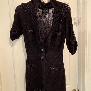 White House Black Market beautiful black sweater size Medium